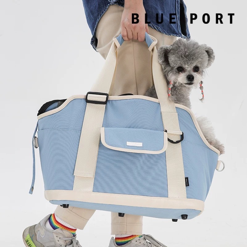 BluePort宠物外出背包托特包单肩包斜挎包小型犬猫狗包