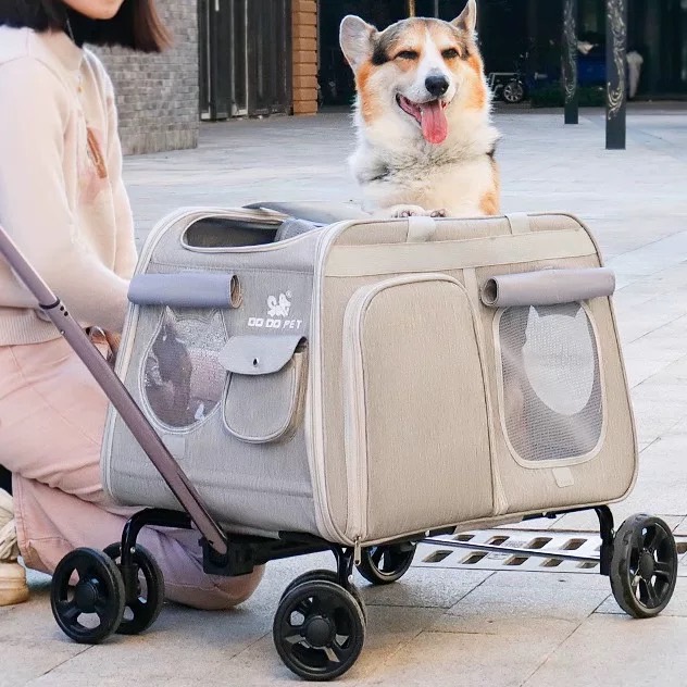 DODOPET宠物拉杆箱猫咪外出大号拉杆包狗狗旅行行李箱大容量猫包