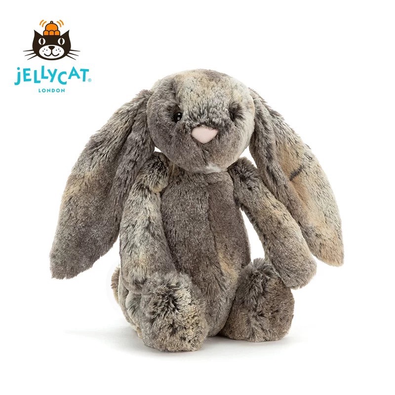 英国Jellycat害羞棉尾邦尼兔柔软毛绒玩具安抚玩偶礼物公仔