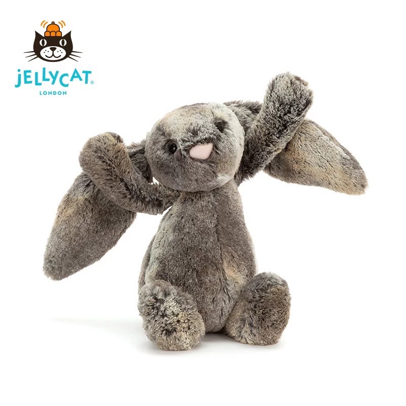 英国Jellycat害羞棉尾邦尼兔柔软毛绒玩具安抚玩偶礼物公仔