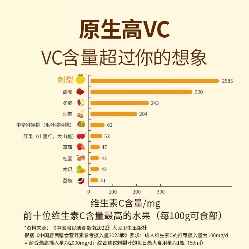 东方甄选刺梨汁100%原汁原浆原液贵州VC果汁饮料饮品