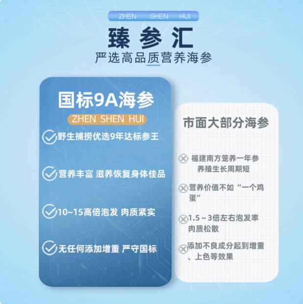 大连淡干海参国标15倍纯野生海鲜9年干货礼盒装深海辽刺参孕妇补