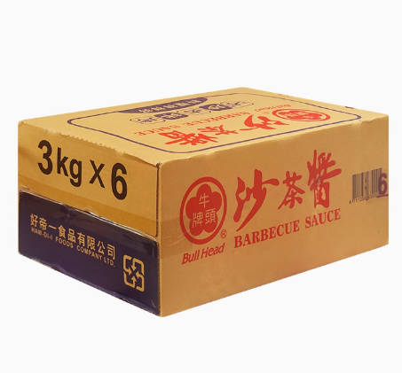 正品台湾进口酒店高级调料口味正宗牛头牌 沙茶酱3kg6罐箱