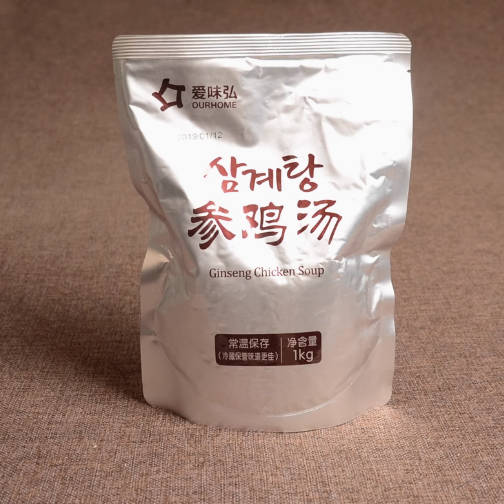 爱味弘出口韩国参鸡汤速食加热即食参汤鸡1000g10整箱