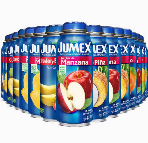 Jumex果美乐混合果汁15瓶装全口味组合果汁饮料 低热量零脂肪代