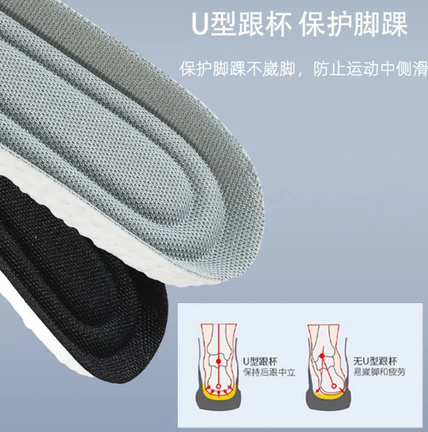 【通勤神器】 IOTS 软弹透气运动久站不累适合DunkAJNikeyeezy增软吸汗防臭 PU 鞋垫 男女同款情侣款