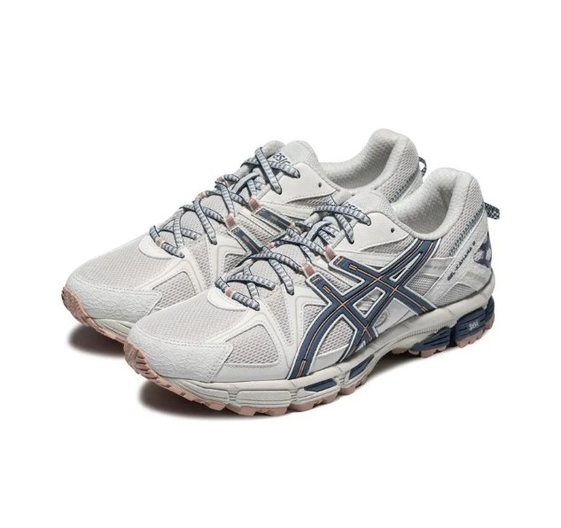 Asics Gel-Kahana 8 稳定舒适 织物合成革透气减震 低帮 训练跑步鞋 男款 浅灰